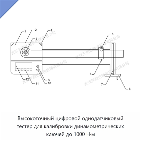 Высокоточный цифровой однодатчиковый тестер для калибровки динамометрических ключей до 1000 Н·м