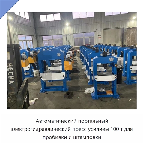 Автоматический портальный электрогидравлический пресс усилием 100 т для пробивки и штамповки