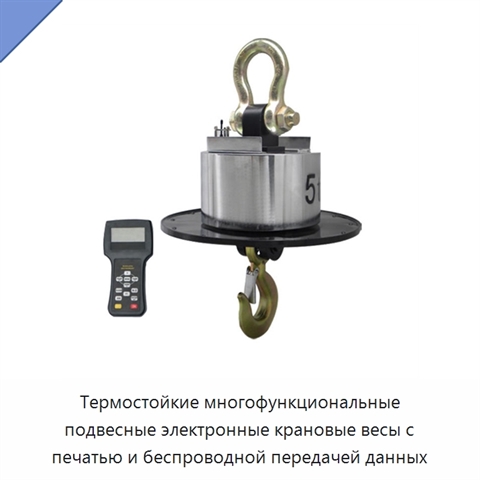 Термостойкие многофункциональные подвесные электронные крановые весы с печатью и беспроводной передачей данных