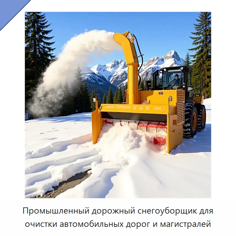 Промышленный снегоуборщик для очистки автомобильных дорог и шоссе — Коммунальная техника