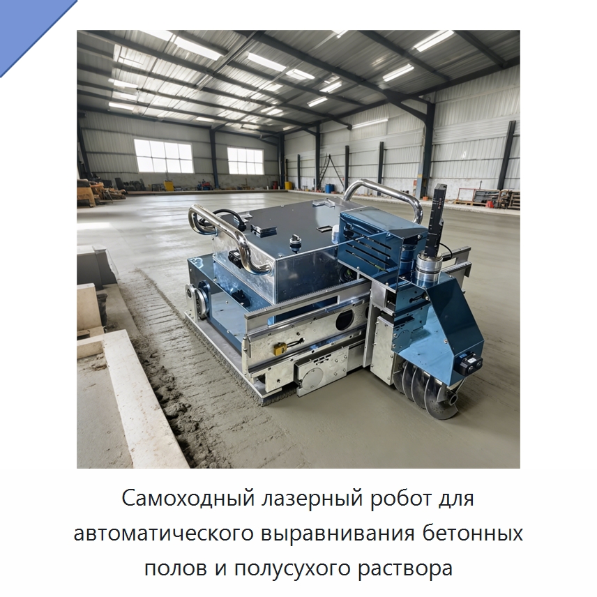 Самоходный лазерный робот для автоматического выравнивания бетонных полов и полусухого раствора — Специальная строительная техника