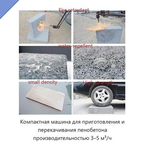Компактная машина для приготовления и перекачивания пенобетона производительностью 3–5 м³/ч