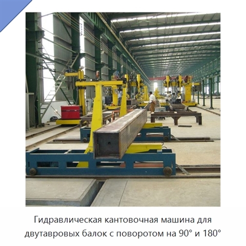 Гидравлическая кантовочная машина для двутавровых балок с поворотом на 90° и 180°