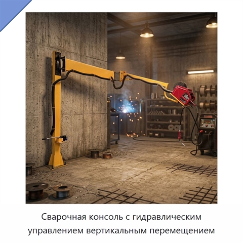 Сварочная консоль с гидравлическим управлением вертикальным перемещением