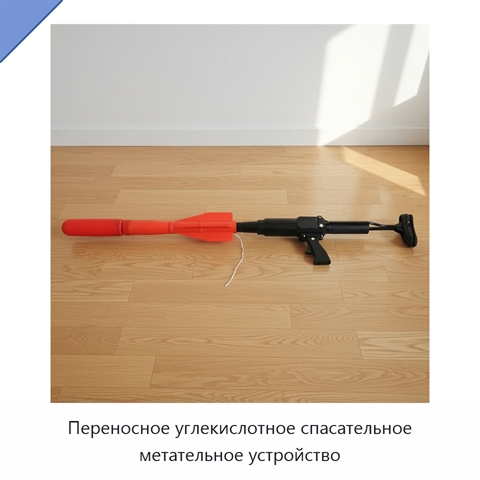 Переносное углекислотное спасательное метательное устройство