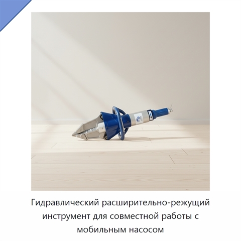Гидравлический расширительно-режущий инструмент для совместной работы с мобильным насосом