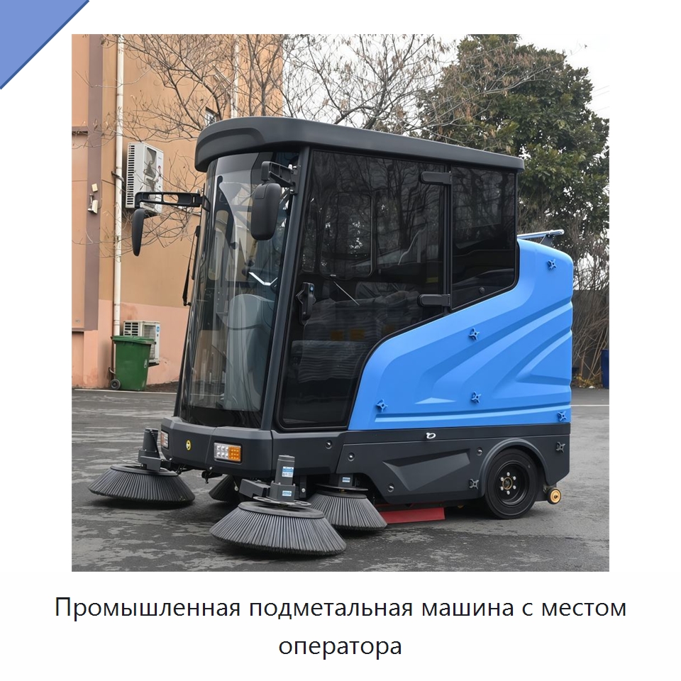 Промышленная подметальная машина с местом оператора — Подметальные машины