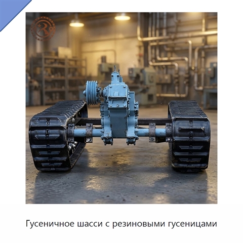 Гусеничное шасси с резиновыми гусеницами