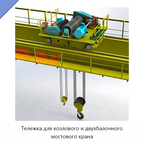 Тележка для козлового и двухбалочного мостового крана