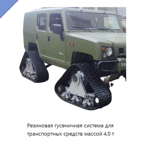 Резиновая гусеничная система для транспортных средств массой 4,0 т — Запчасти для строительной техники