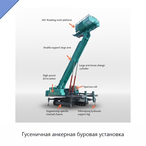 Гусеничная анкерная буровая установка