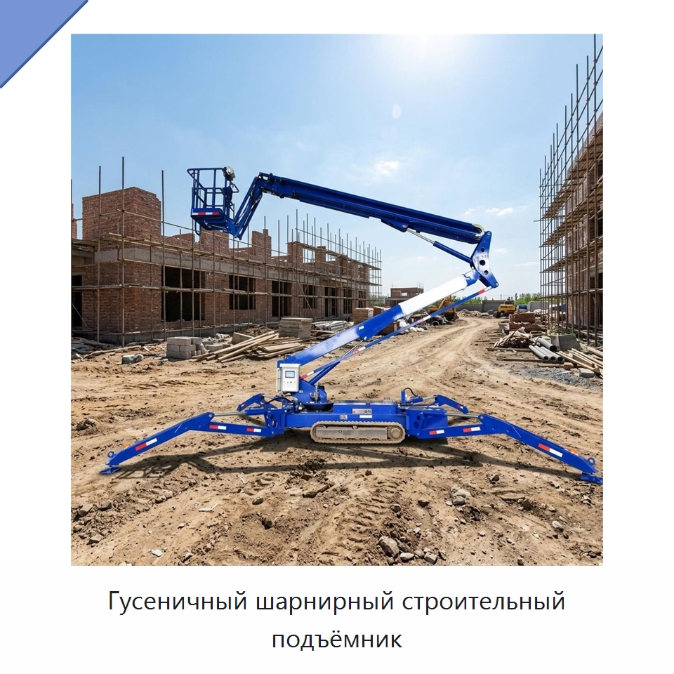 Гусеничный шарнирный строительный подъёмник — Строительные подъёмники