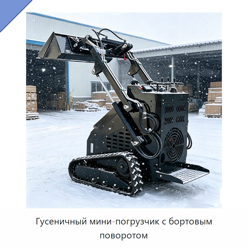 Гусеничный мини-погрузчик с бортовым поворотом — Землеройная техника
