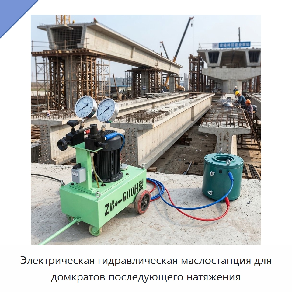 Электрическая гидравлическая маслостанция для домкратов последующего натяжения — Гидравлические насосы