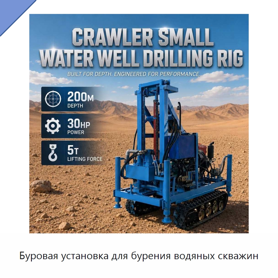 Буровая установка для бурения водяных скважин — Горнодобывающее оборудование