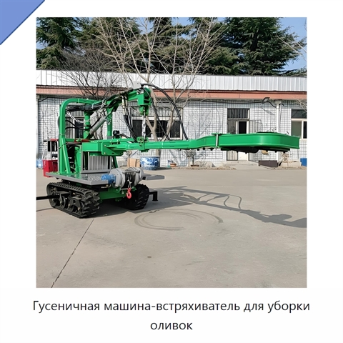 Гусеничная машина-встряхиватель для уборки оливок