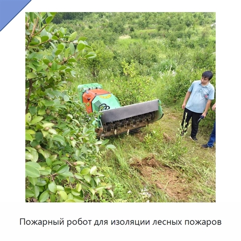 Пожарный робот для изоляции лесных пожаров