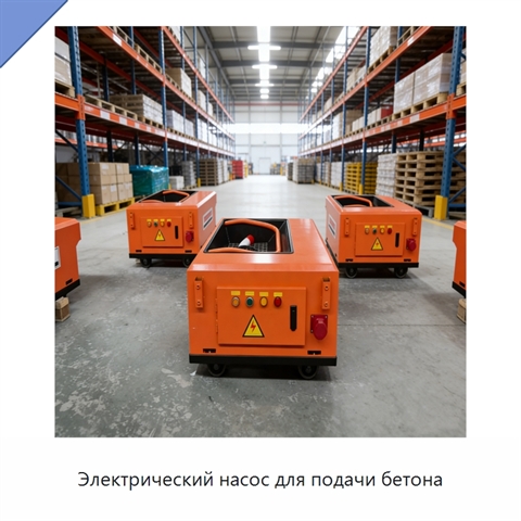 Электрический насос для подачи бетона