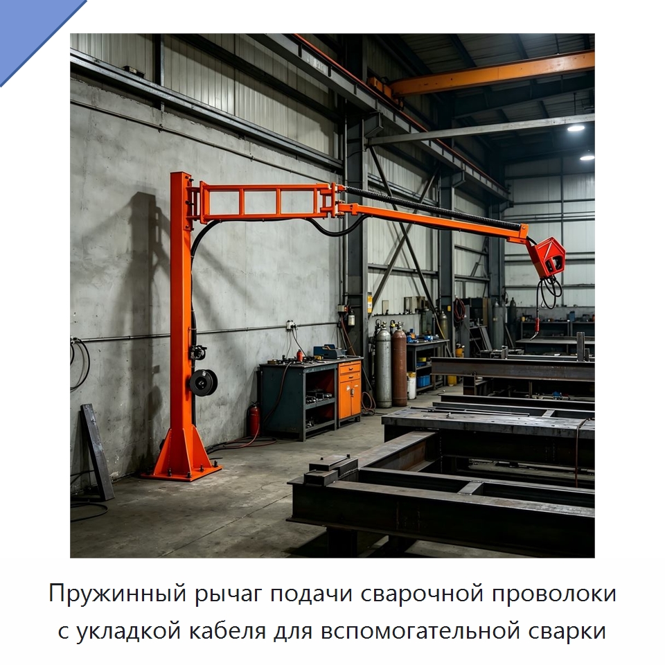 Пружинный рычаг подачи сварочной проволоки с укладкой кабеля для вспомогательной сварки — Сварочные принадлежности и вспомогательное оборудование