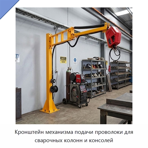 Кронштейн механизма подачи проволоки для сварочных колонн и консолей