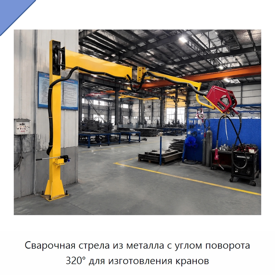 Сварочная стрела из металла с углом поворота 320° для изготовления кранов — Сварочные принадлежности и вспомогательное оборудование