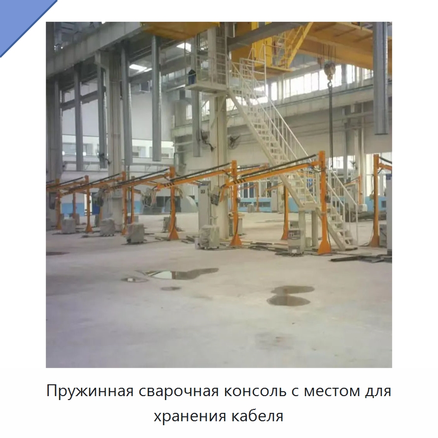 Пружинная сварочная консоль с местом для хранения кабеля — Сварочные принадлежности и вспомогательное оборудование