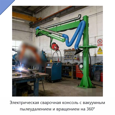 Электрическая сварочная консоль с вакуумным пылеудалением и вращением на 360°