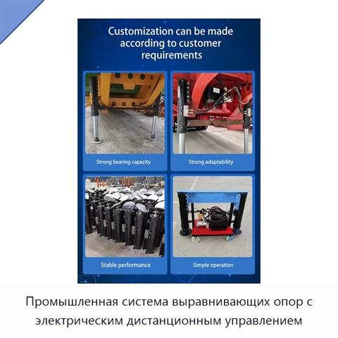 Промышленная система выравнивающих опор с электрическим дистанционным управлением