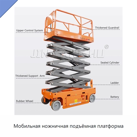 Мобильная ножничная подъёмная платформа