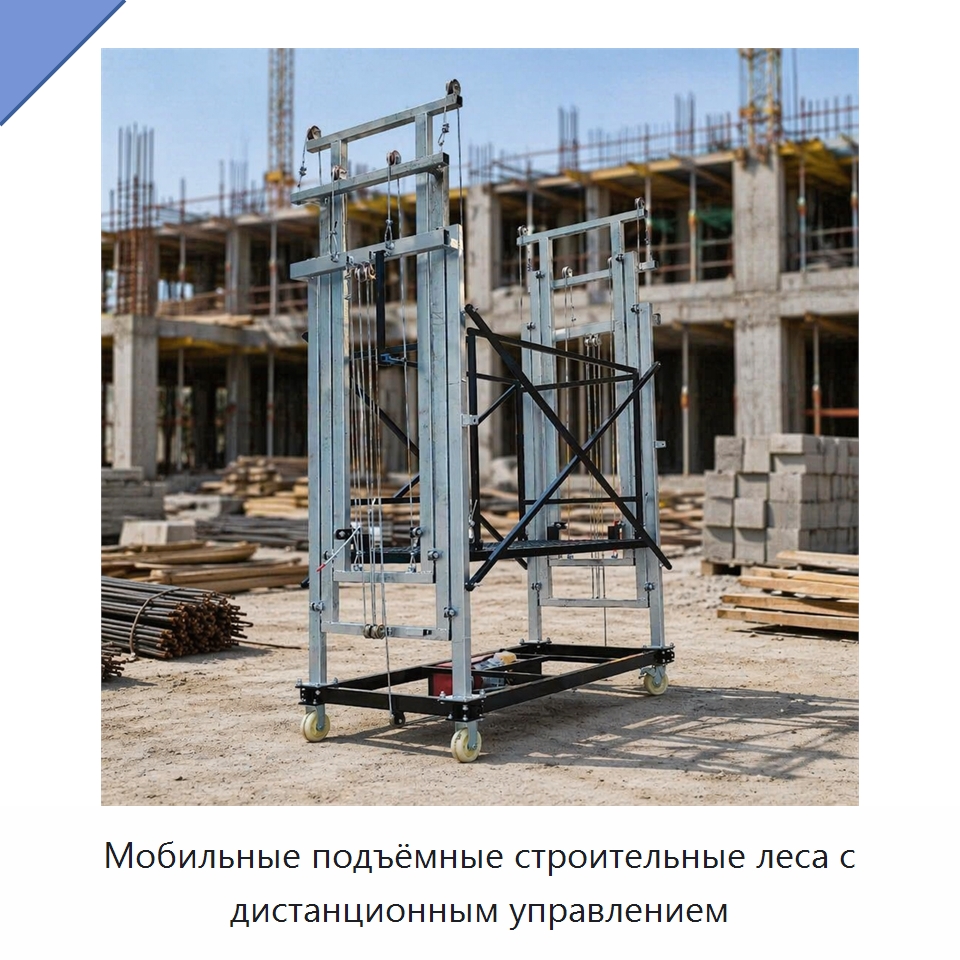 Мобильные подъёмные строительные леса с дистанционным управлением — Электротали