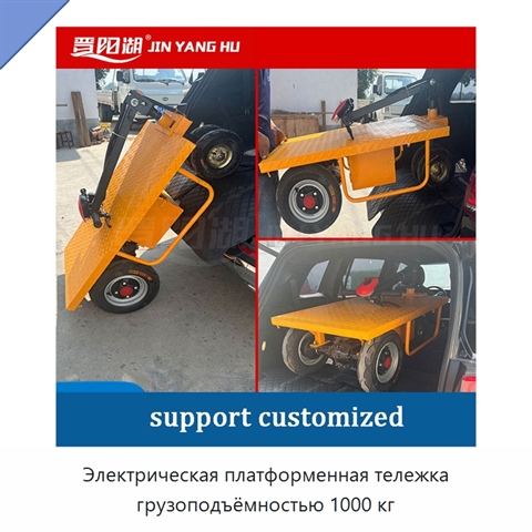 Электрическая платформенная тележка грузоподъёмностью 1000 кг