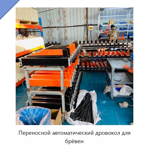 Переносной автоматический дровокол для брёвен