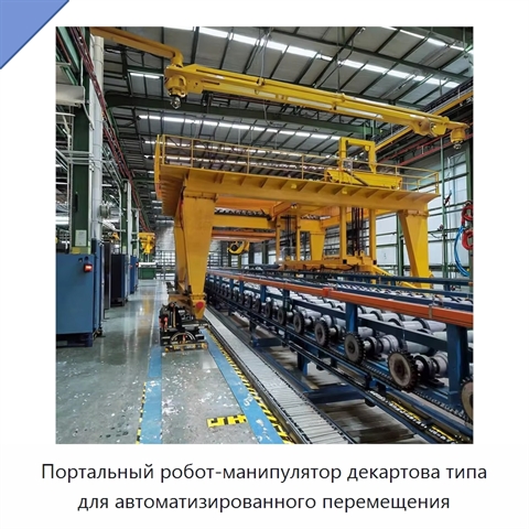 Портальный робот-манипулятор декартова типа для автоматизированного перемещения