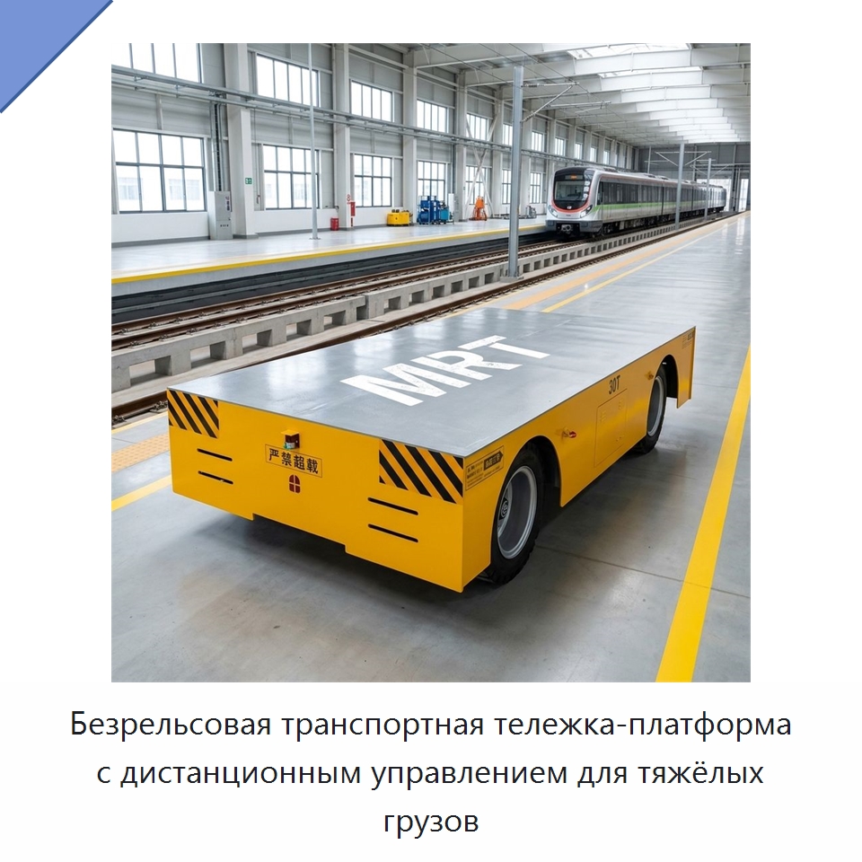 Безрельсовая транспортная тележка-платформа с дистанционным управлением для тяжёлых грузов — Специальное подъемно-транспортное оборудование