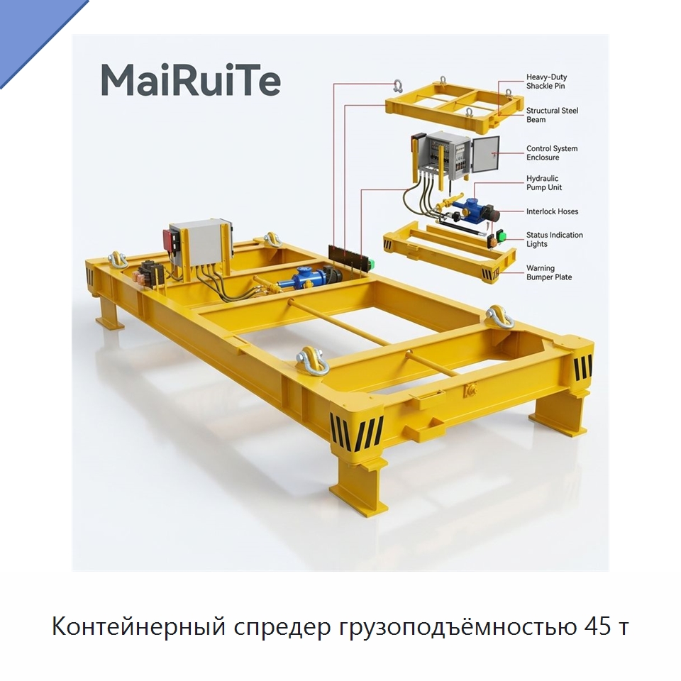 Контейнерный спредер грузоподъёмностью 45 т — Специальное подъемно-транспортное оборудование