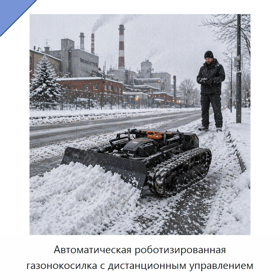 Автоматическая роботизированная газонокосилка с дистанционным управлением — Специальная строительная техника