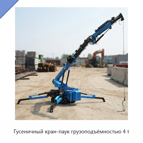 Гусеничный кран-паук грузоподъёмностью 4 т