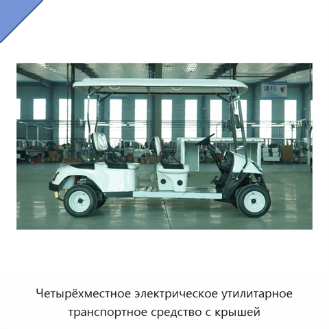 Четырёхместное электрическое утилитарное транспортное средство с крышей