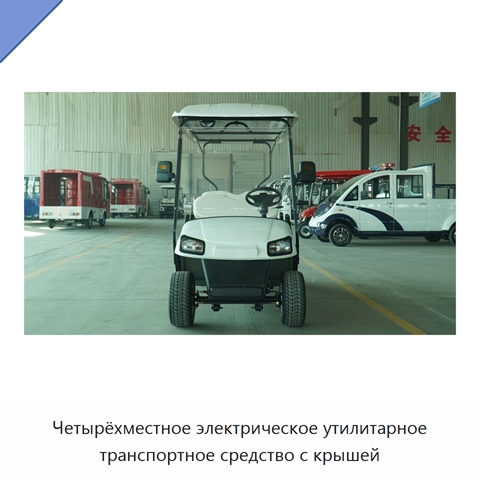 Четырёхместное электрическое утилитарное транспортное средство с крышей