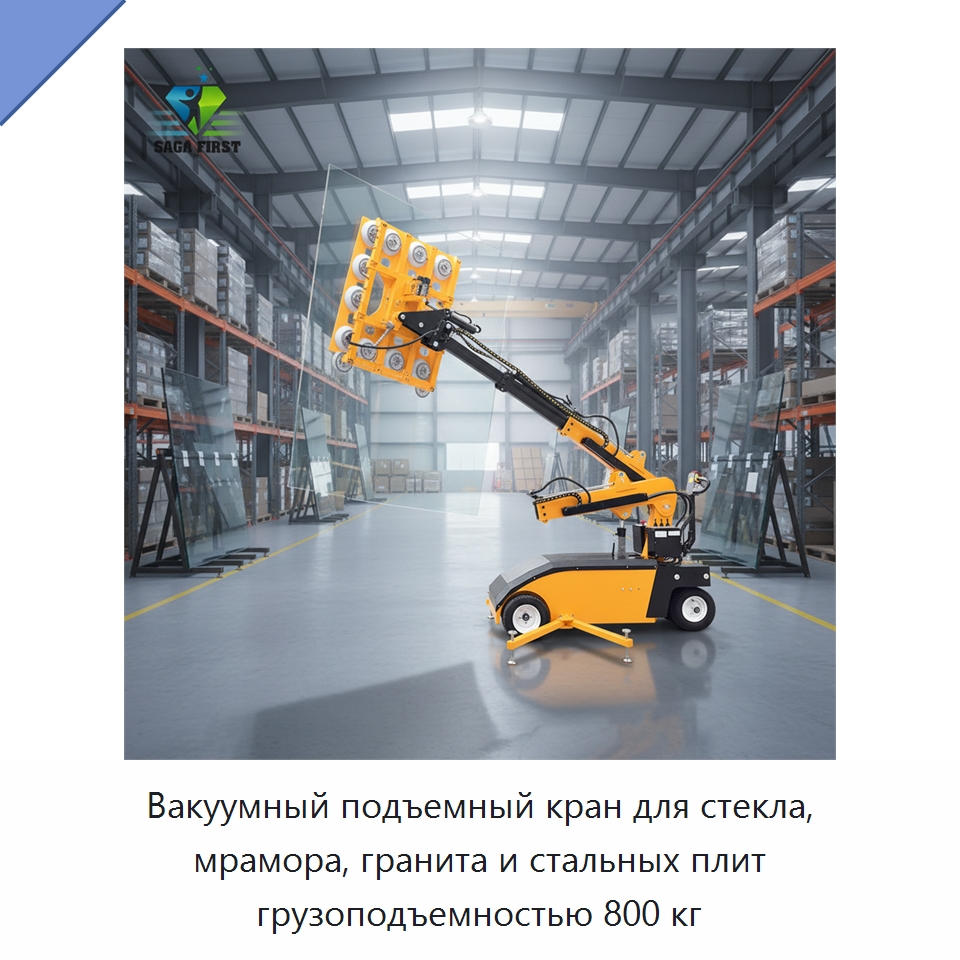 Вакуумный подъемный кран для стекла, мрамора, гранита и стальных плит грузоподъемностью 800 кг — Вакуумные грузозахваты