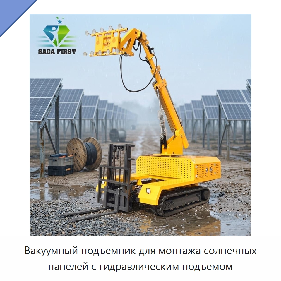 Вакуумный подъемник для монтажа солнечных панелей с гидравлическим подъемом — Вакуумные грузозахваты