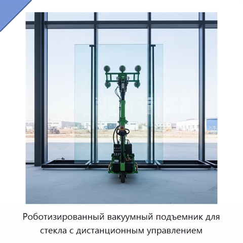 Роботизированный вакуумный подъемник для стекла с дистанционным управлением