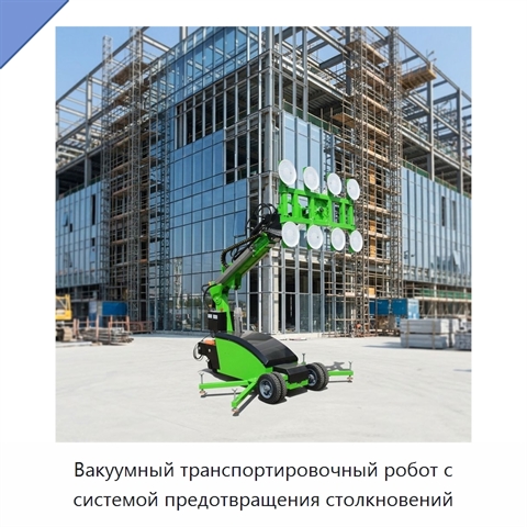 Вакуумный транспортировочный робот с системой предотвращения столкновений