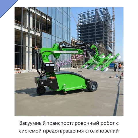 Вакуумный транспортировочный робот с системой предотвращения столкновений
