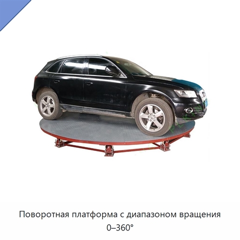 Поворотная платформа с диапазоном вращения 0–360°