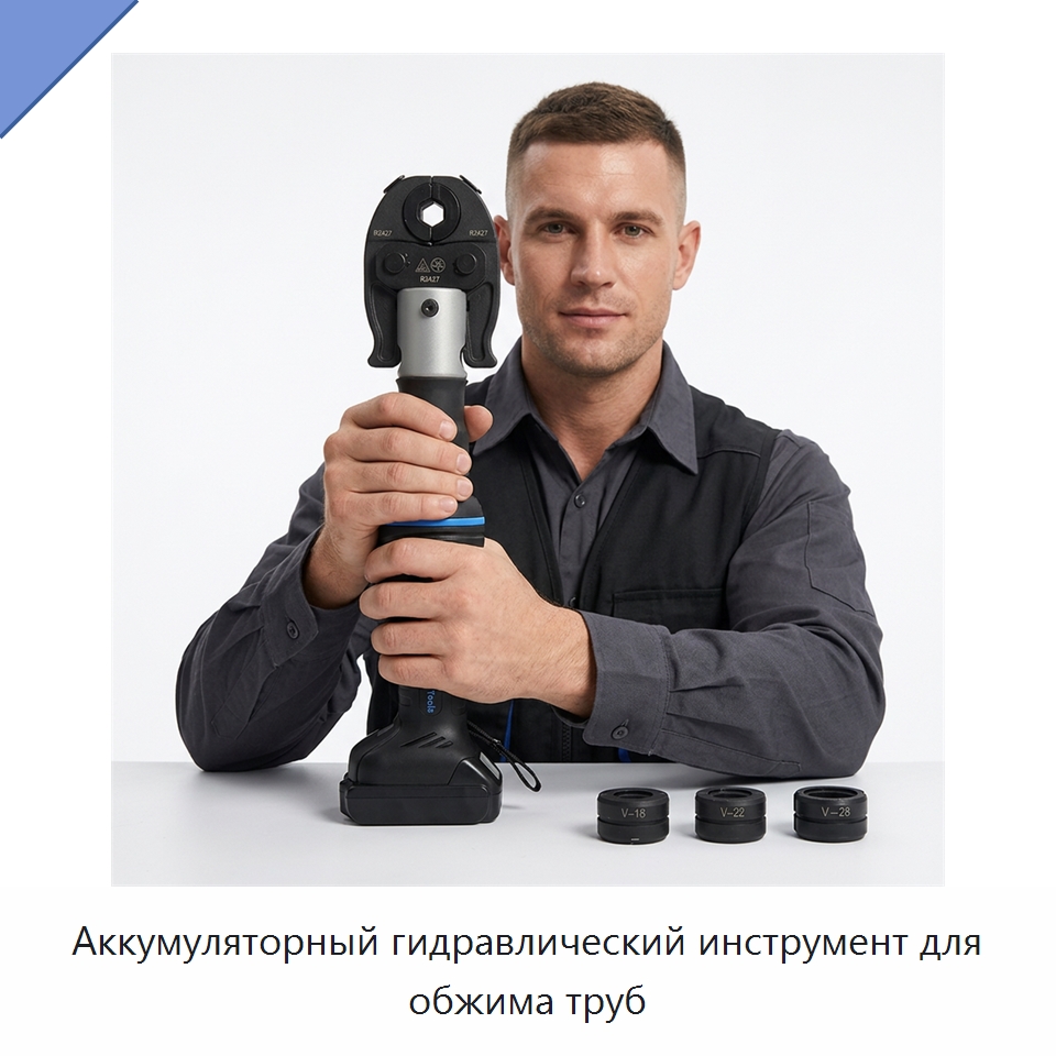 Аккумуляторный гидравлический инструмент для обжима труб — Специальный гидравлический инструмент
