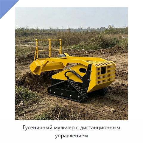 Гусеничный мульчер с дистанционным управлением