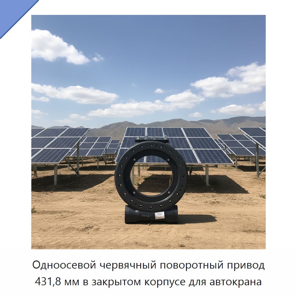 Одноосевой червячный поворотный привод 431,8 мм в закрытом корпусе для автокрана — Редукторы