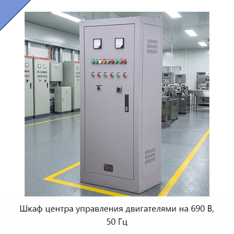 Шкаф центра управления двигателями на 690 В, 50 Гц