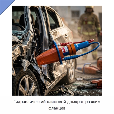 Гидравлический клиновой домкрат-разжим фланцев